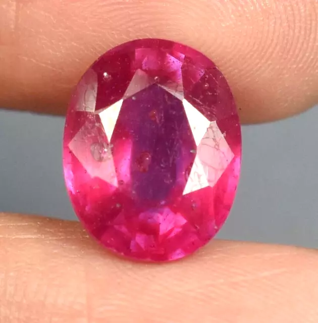 Makellos 12x9x5 MM Natürlich Burma Rot-Pink Rubin Ovale Form A-1 Lose Edelstein