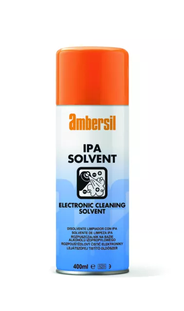 Ambersil 31569 Isopropyl Alcohol Electronic Cleaning Solvent 400Ml 6 Pack