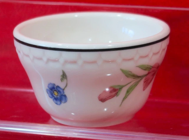 Vintage Southern Pacific China Bouillon Bowl -Prairie Mountain Wildflowers -Rrbs 2