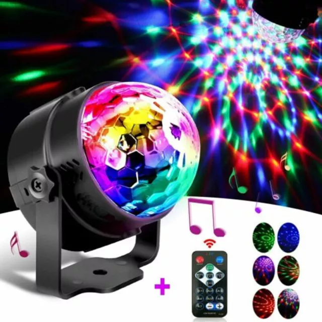 Disco Party Lights Strobe LED DJ Ball Sound Activated Bulb Dance Lamp KTV