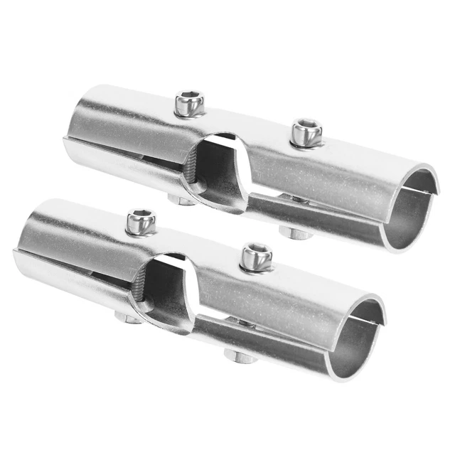 Supports De Tringle De Placard Ovales - Lot De 2, Pour Tube 17x31mm, Alliage Zinc Chromé