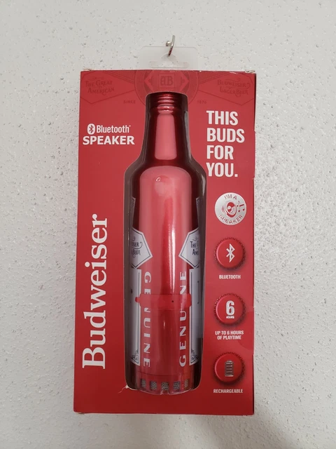 Budweiser Aluminum Bottle Wireless Bluetooth Portable Speaker Rechargable Budweiser Aluminum Bottle Wireless Bluetooth Portable Speaker Rechargable
