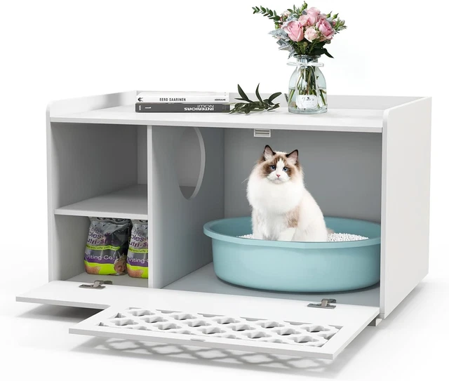 Sacchi Lettiera Gatti Riutilizzabili - 10 Pezzi Con Coulisse E Rete Filtrante, Taglia Piccola E Grande