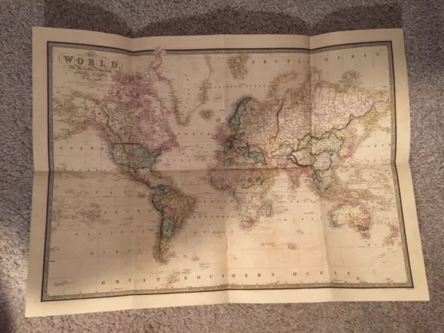 1861 World Map (New) On Mercators Projection James Wild Geographer to the Queen