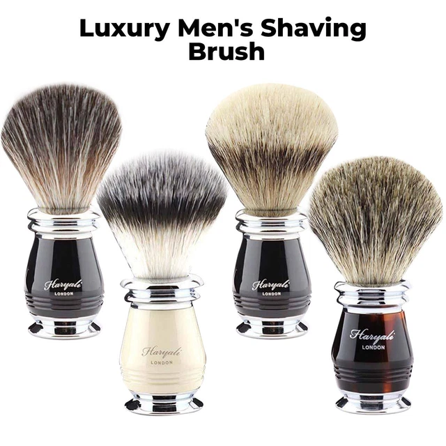 Luxury Men's Real Badger Hair Bristles Beard Wet Shaving Brush With Gift Box