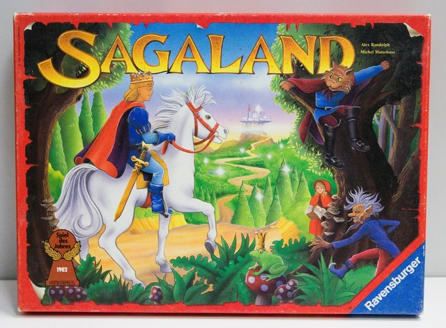 Vollständig & guter Zustand: Vintage Sagaland Brettspiel 1994 Rote Ausgabe