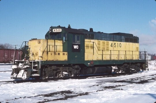 WC 4510 GP-9r NEENAH WI (WISCONSIN CENTRAL) ORIGINAL SLIDE 01-09-94 T2-14