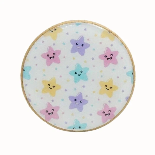 Wooden Wall Hook Coat Hook Handcrafted Wall Hanger Nursery Decor Pastel Stars