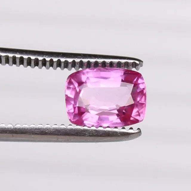 AAA Natural Flawless Ceylon Pink Sapphire 6.45 Ct Cushion Cut Loose Gemstone