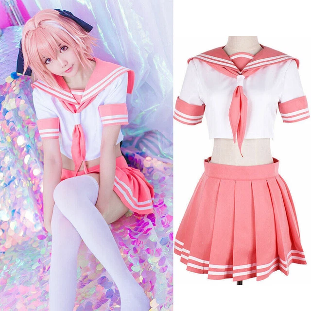 Fate/Grand Order FGO Astolfo Sailor Suit Dress Outfits Halloween Carnival Costume Cosplay Costume