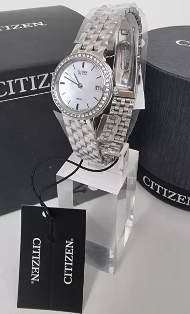Citizen Ladies Eco-Drive Crystal Bracelet Watch EW1950-52D