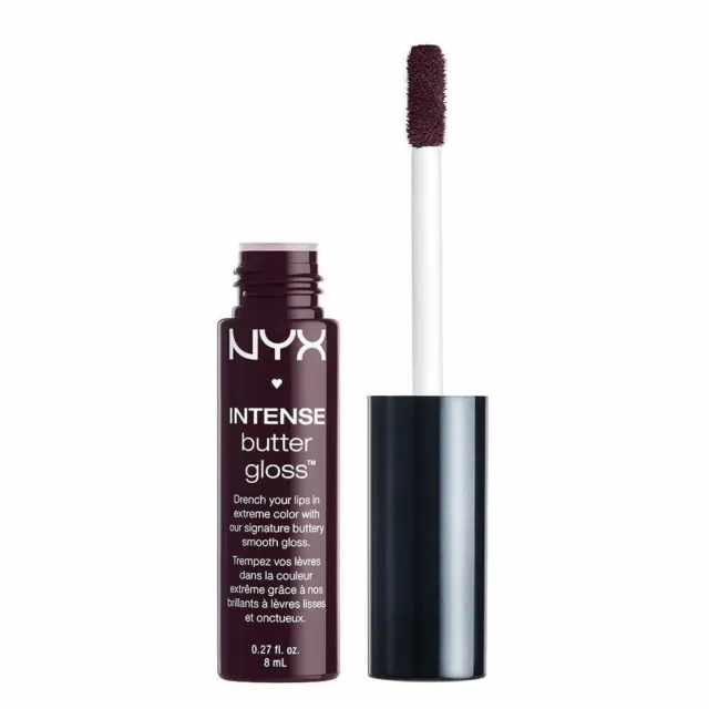 NYX Intense Butter Gloss -  IBLG13 (# 13) Lip Gloss, Blueberry Tart Lipgloss