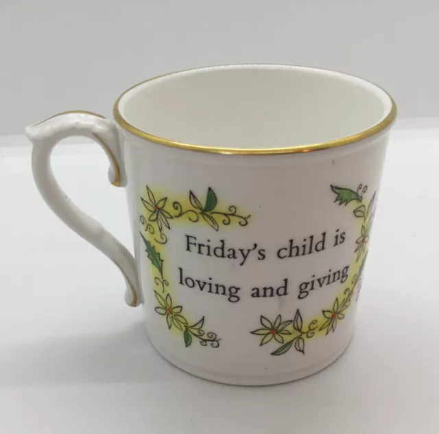 Royal Worcester Friday’s Child Mug Girl