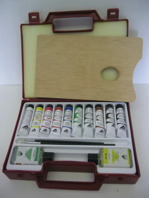 Ferrario Van Dyck Oil Color Paint Set Artist Quality with Plastic Carrying box