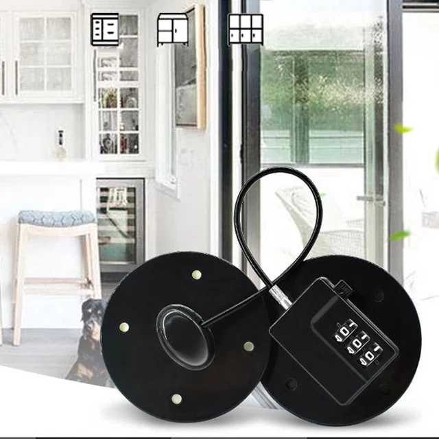 Strong Fixation Refrigerator Door Coded Lock Anti-pinch Hand Cabinet Lock  Home