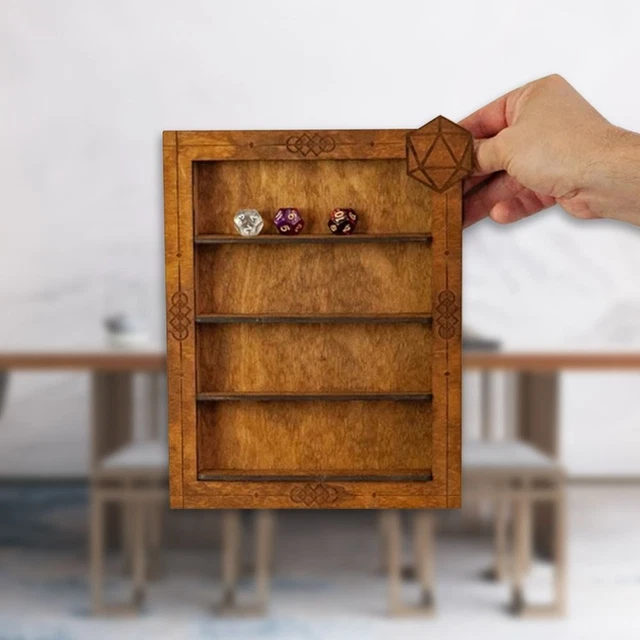 Dice Shelf Dice Display Frame RPG Dice Display Wall Dice Display Stand