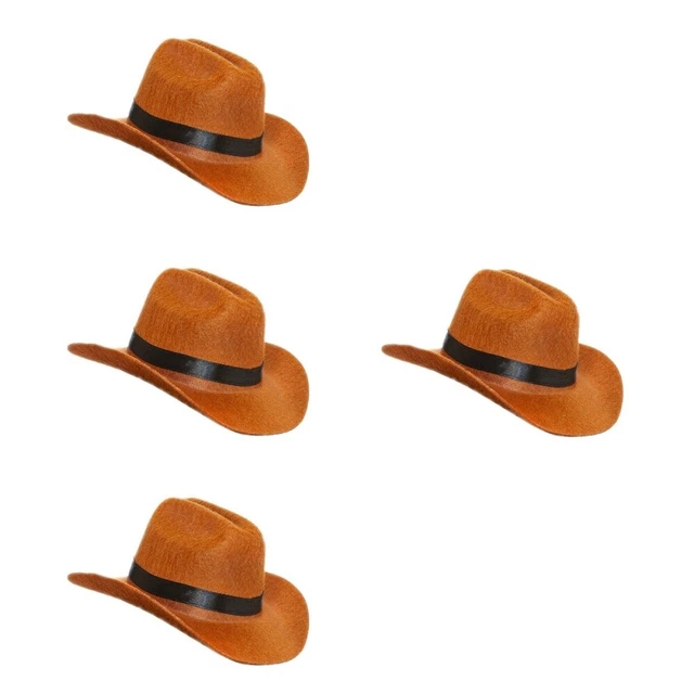 4 pz cappello da cowboy cane resistente all'usura decorazione cappello per animali domestici non tessuto
