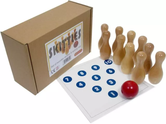 Brimtoy Wooden skittles / ten-pin bowling game