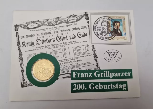 20 Schilling Envelope Stamp Excellent Condition Coin Austria 🇦🇹