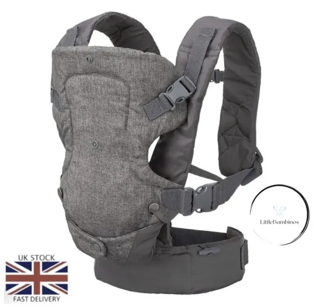 Infantino Flip Advanced 4 In 1 Convertible Baby Carrier Adjustable Infant Strong