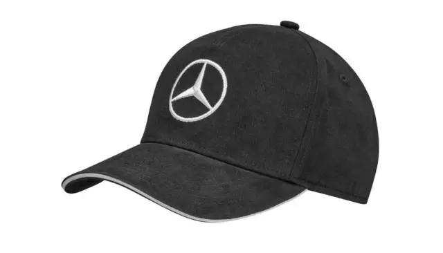 Genuine Mercedes-Benz Mens Black Star Logo Baseball Cap B6695453164