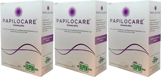 3 x Papilocare Gel Vaginal (lesiones inducidas por VPH) 7 x 5ml