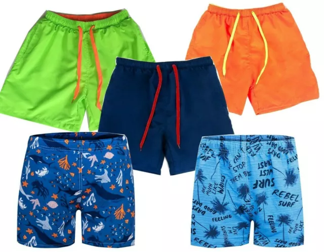 Kinder Badeshorts Badehose   Schwimmhose Short Bermuda Jungen Gr. 128-158  NEU