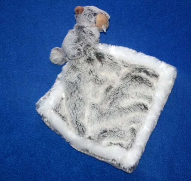 Creations Dani Doudou Castor Gris Blanc Marron Chine Etat Neuf