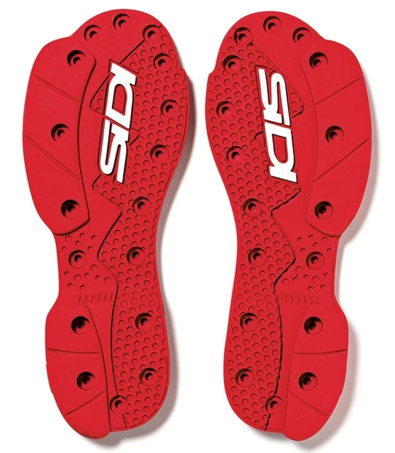 Suola SIDI SRS Supermoto rossa - coppia standard SRS suola di ricambio taglia 45-46