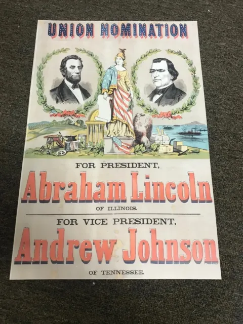 Abraham Lincoln Andrew Johnson 1864 Presidential Election Campaign