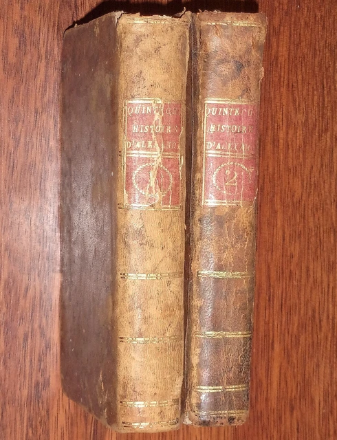 Quinte-Curce HISTOIRE D'ALEXANDRE LE GRAND 1789 Beauzée bilingue latin-français
