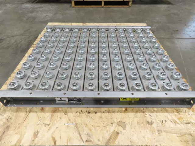 ACS 30"x 36" Steel Roller Ball Bearing Transfer Conveyor Table 3" Centers 27"BF