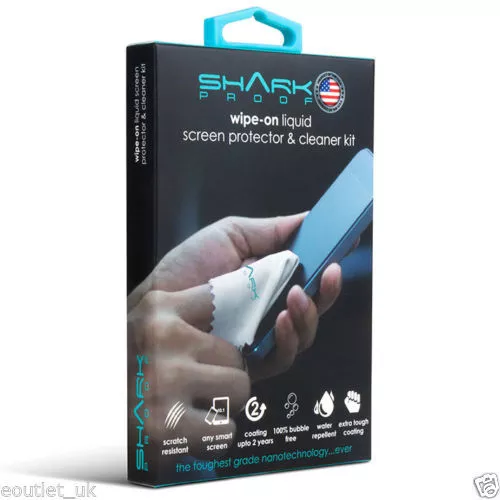 Shark-Proof Wipe-On Liquid - Screen Protector & Cleaner Kit