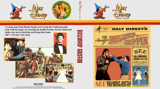 BULLWHIP GRIFFIN 1967 CUSTOM BLU RAY REPLACEMENT COVER (no discs) DISNEY