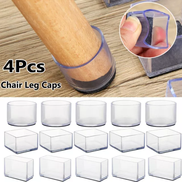 Coperture rotonde non scivolose mobili piedi cuscinetti in silicone sedia legcaps