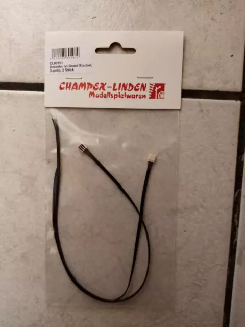 Champex Linden - Decoder on Board Stecker,3 polig ,2 Stück -  Für LGB/G Spur ??#