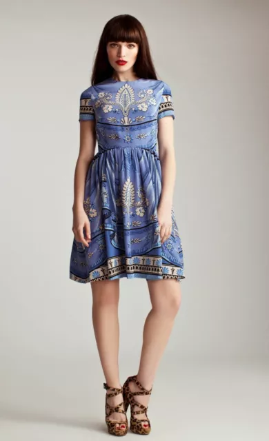 Brand New without Tag ALICE BY TEMPERLEY Petipa Printed Silk Dress - UK8/US4