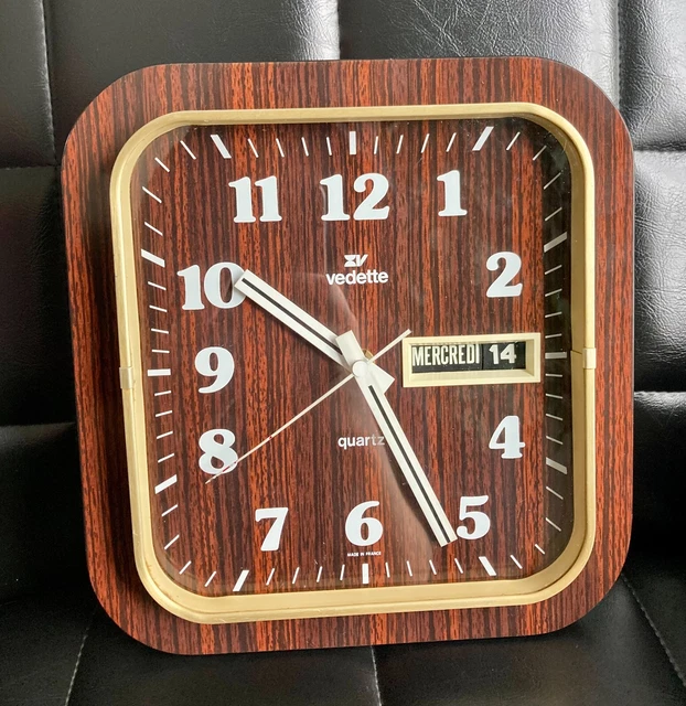 Horloge en fornica Made in France - Vedette Transistor - Label Emmaüs