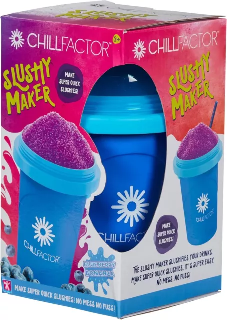 Slushy Maker - Chill Factor 08007 Blueberry Reusable, Squeeze Cup