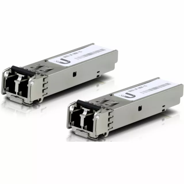 Ubiquiti UF-MM-1G transceiver SFP module 1.25G MM 850nm 550m Dual LC (2 pcs)