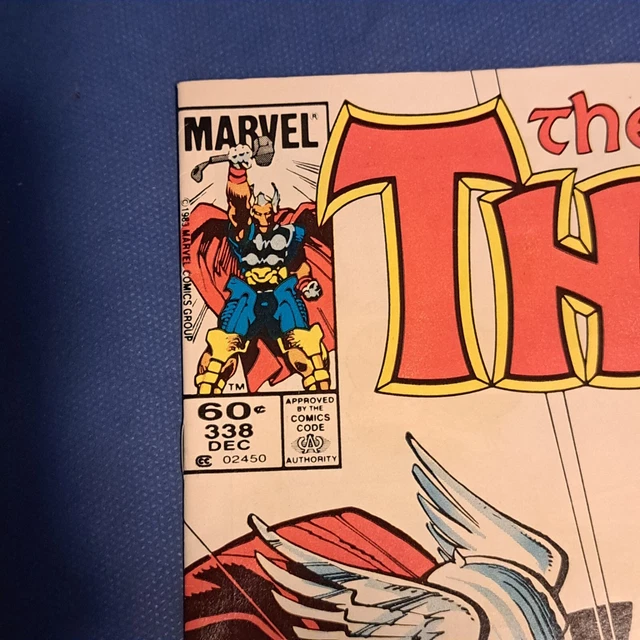 The Mighty Thor #338  2nd Beta Ray Bill 1983 Newsstand Marvel Comics 2