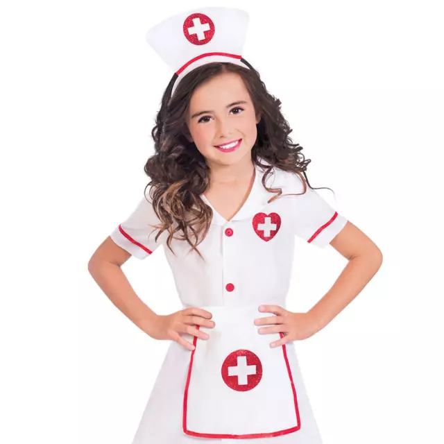 KIDS HOSPITAL NURSE Medical Doctors Uniform Book Day Fancy Dress