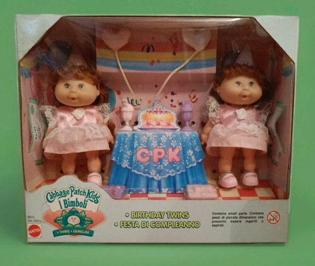 MATTEL CABBAGE Patch Kids Bimboli Birthday Twins Festa Di