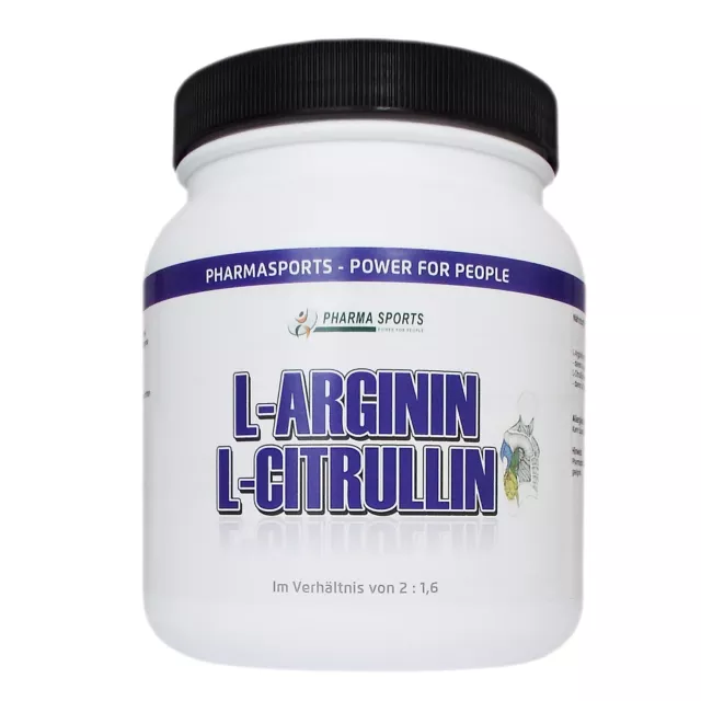 NO-Booster Arginin-Citrullin - 500g reines hochwertiges Pulver - reinste Form!