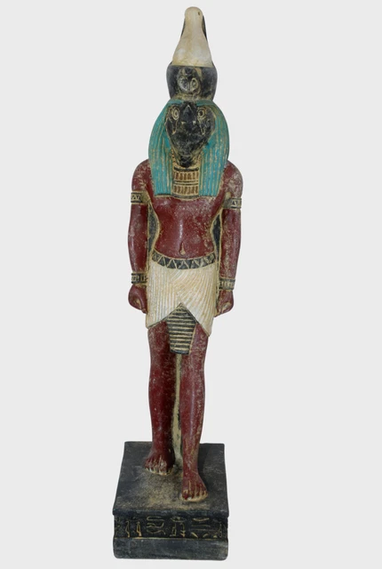 RARO ANTIGUO EGIPCIO ANTIGUO HORUS Stand Estatua Pharaonoc Piedra -...