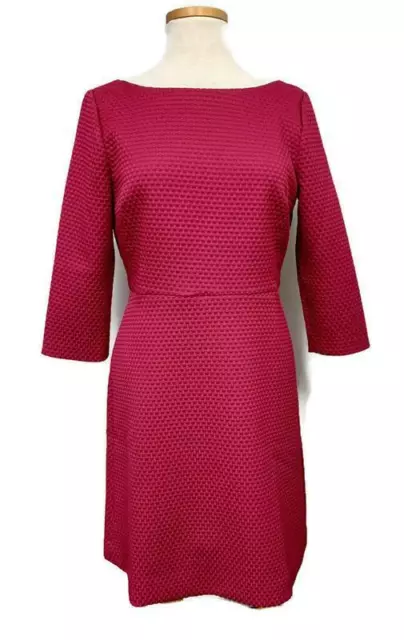 Boatneck sheath shop dress in matelassé