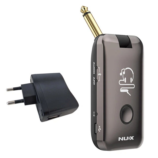 Nux Mighty Plug Drahtlose Verstärker- und Effekt-Simulation + keepdrum Netzteil
