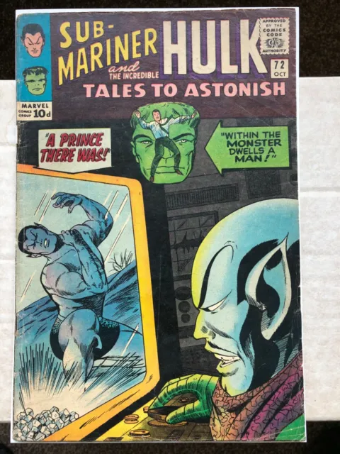 Tales to Astonish 72 (1965) Hulk, Sub-mariner app