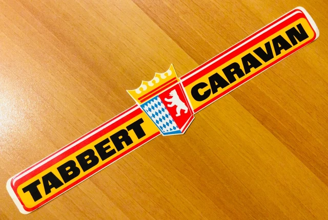 Lot De 2 Autocollants Vintage - Tabbert Et Adria - Caravaning Rétro