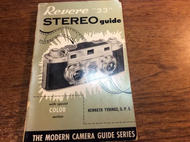 Vintage Revere Stereo 33 Camera Guide Book - 124 pages